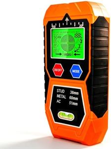 VETOUCH 7-in-1 Wall Scanner – Stud Finder with Metal & AC Wire Detection, LCD Display, Magnetic Screw Finder, Bubble Level, Center & Edge, Audio Alarm, 4 Depth Modes for Wood/Metal, Up to 2.4in Depth