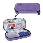 Luxja Insulin Travel Case, Insulin Bag for Insulin Pens and Other Diabetic Supplies (Bag Only), Purple