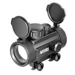 Afranti 1x30mm Premium Tactical Reflex Red or Green Dot Sight Riflescope Fit for 20mm Mount Rails with Flip-up Lens Covers Caps