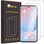 WFTE [2-Pack Screen Protector for Samsung Galaxy S24 FE,Anti-Scratch,High Transparency,Anti-fingerprint,Bubble-Free,Dust-Free Premium Tempered Glass Screen Protector For Samsung Galaxy S24 FE