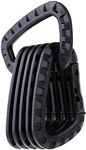 6X ABS Carabiners Webbing Helmet Snap Hook Equipment, Black, 8.5x5.6cm