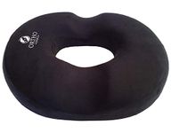 ORTHOLOGICS Memory Foam Ring Doughnut Donut Cushion Seat Piles Haemorrhoids Pregnancy Support Pillow Coccyx Pain, Suitable For Wheelchair, Car Seat, Home Or Office OL15