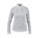 Shires Aubrion Long Sleeve Stock Shirt - White Medium