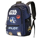 Star Wars Pilot-Fan HS Fight Backpack, Dark Blue, 18 x 31 x 44 cm, Capacity 24 L