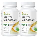 Natural Appetite Suppressant and Fat Burner for Women - High Dose Glucomannan from Konjac Root - with Green Tea Extract, Cayenne Pepper Extract, Vitamins B6 & B12 - Vegan (90 Count (Pack of 2))