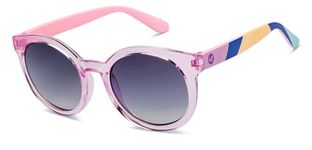 Hooper By Lenskart | Memphis Collection | Pink Grey Full Rim Rectangular Latest and Stylish Kids Sunglasses | 100% UV Protected | For Boys & Girls (Age 2-5 yrs) | HP S16085