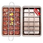 SUJUDE Non Stick Brownie Pan with D