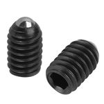 10pcs M4 Screw Thread Ball Spring Plungers Set Hex Socket Ball Plunger Carbon Steel Spring Plunger(M4*8)