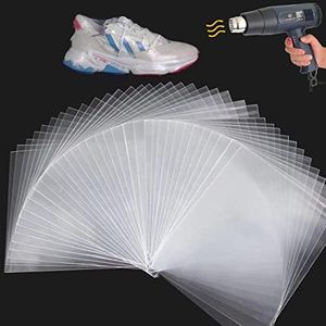 Shrink Wrap Bags, 100Pcs 10x14 Inch Clear PVC Heat Shrink Wrap for Shoes, Soap, Book, Bath Bombs, Film DVD/CD, Candles, Jars and Homemade DIY Projects