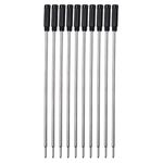 10 x Black Ink Pen Refills for Cross Ballpoint Pens, 11.6cm Black Ballpoint Pen Refills Compatible with Cross 8513 Ballpoint Pens, Medium Size Tip (10)