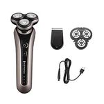 Remington X7 Limitless Mens Wet & Dry Electric Rotary Shaver - 360° PivotBall & flexible shaving heads for constant contact (Detail trimmer, 60min usage, 90min charge, Cordless, USB charging) XR1770