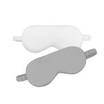 HBHLFZ Sleep Mask 2 Pack，Eye Mask - Sleep Protective Eye Mask，Lightweight and Comfortable Elastic Eye Mask for Nighttime Sleeping, Shade for Traveling（Gray,White）