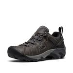 KEEN Men's Targhee 2 Low Height Waterproof Hiking Shoes, Steel Grey/Black, 9.5