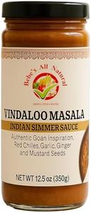 Bebe’s All Natural Vegan Vindaloo Sauce | Non-GMO, Gluten Free 12.5oz/350g, Spicy Indian Sauce Made with Natural Spices and Healthy Ingredients