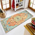 ishro home 3D Printed American Bedside Runner Carpet Anti Skid for Home/Kitchen/Kitchen/Living Area/Office Entrance. (Persian Retro, 22 x 55)Nylon, multi