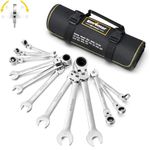 Enventor 12-piece Flex-Head Ratcheting Combination Wrench Set