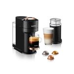 Nespresso Vertuo Next Coffee and Espresso Machine with Aeroccino by De'Longhi, Black with Rose Gold