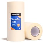 12" x 300' Roll of Paper Transfer Tape for Vinyl, Made in America, Premium-Grade Transfer Paper for Vinyl with Layflat Adhesive for Cricut Vinyl Crafts, Decals, and Letters