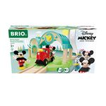 BRIO World Mickey and Minnie Mouse Toy Train Station for Kids Age 3 Years Up - Wooden Railway Set Add On Accessories