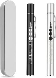 KEWAYO 2 Pack Mini Flashlight, USB Rechargeable Dual Light Source Pocket Small Handy LED Torch Pen Flashlight with Stainless Steel Clip for Home and Outdoor Activities