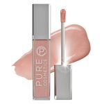 Pure Cosmetics Lip Gloss, Caribbean Coral - Hydrating & Ultra-Moisturizing Lip Makeup with Jojoba Oil, Sweet Almond Oil & Vitamin E, LED Applicator with Mirror, Cruelty-Free and Talc-Free
