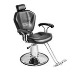 Panana Barber Chair Salon Chair Simple Reclining Hydraulic Pump Barber Chair Adjustable Hairdressing Chair Hair Cut chair (Style8719)