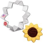 Ann Clark Cookie Cutters Sunflower Cookie Cutter - 3.5 Inches - USA Made Steel