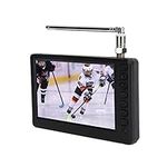 wendeekun 5 Inch Portable Digital TV, Small Digital Television, HD Screen LED TV, Digital Television ATSC TV Portable Digital TV for Car Camping Kitchen