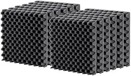(12 Pk) 2"x12"x12" Soundproofing Foam Acoustic Eggcrate Tiles Studio Foam Sound Wedges