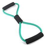 WINOMO Chest Expander Resistance Bands 8 Shaped Exercise Stretching Strap for Home Exercise Fitness (Green)