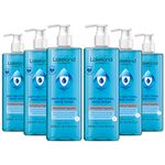 Lakeland Cosmetics antibacterial soap hand wash - 500ml bottle with pump dispenser - Vegan fragranced anti-bacterial liquid soap hand wash, made in UK (6x 500ml)