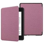 FINTIE Slimshell Case for 6" Kindle Paperwhite 10th Generation 2018 (Model No. PQ94WIF) - Premium Lightweight PU Leather Cover with Auto Sleep/Wake, (NOT Fit Kindle 10th Gen J9G29R), Plum