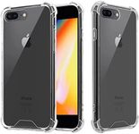 T Tersely Case Cover for iPhone 7 Plus/ 8 Plus, Soft Crystal Flexible Ultra Clear Slim TPU Bumper Case Cover with Shockproof Protective Cushion Corner for iPhone 7Plus / 8Plus (5.5 inch)