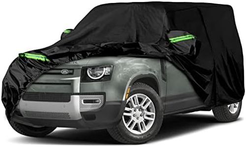 Waterproof Car Cover Replace for 2020-2024 Land Rover Defender 110 4-Door, 6 Layers All Weather Car Covers with Zipper Door for Snow Rain Dust Hail Protection (Defender 4 Door)