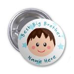 Party Supplies Online Personalised 'Best Big Brother' Pin Back Badge 59mm