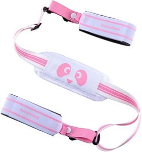 UrbanMover Ski Strap and Pole Carriers Pink Panda for Men Women Kids Adjustable Shoulder Sling with Padded Holder Downhill Skiing Gear Backcountry Ski Accessories