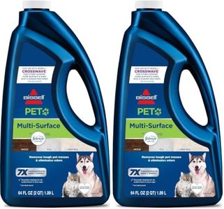 Bissell Multi-Surface Pet Formula with Febreze Freshness,22951,64 Fl Oz,Use on Sealed Hard Floors,and Area Rugs,Removes Tough Messes,Febreze Freshness,(Pack of 2)
