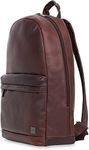 KNOMO Albion Leather Backpack 16" Laptop Computer Shoulder Bag for Business, Work & Travel, Brown, Leather Laptop Backpack