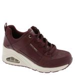 Skechers Women's Uno Wedge-Everything Nice Sneaker, Burgundy, 7
