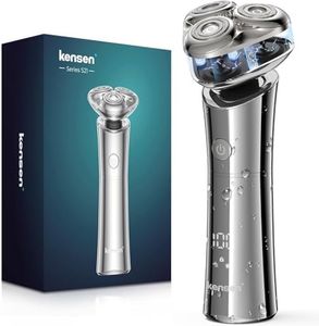 Electric Razor for Men - Rechargeable Mens Rotary Shaver, 3D Magnetic Floating Head Electric Shavers for Mens Shaving Beard Shaver IPX6 Waterproof Wet & Dry Use LED Display Beard Trimmer for Men Gift