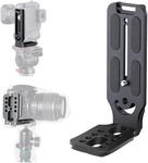 ZODUCT HOT-L Type Quick Release Vertical Plat 1/4 Horizontal Universal Plat stabilizer Dual Camera L Bracket Plat for DSLR SLR Video Shooting Compatible with Nikon, Canon, DJI, Tripod and Monopod