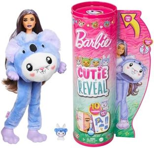 Barbie Cutie Reveal Serie Disfraces Conejo koala Animal revela muñeca con mascota y accesorios sorpresa de moda, juguete +3 años (Mattel HRK26)