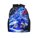 PADIEOE Sonic 3D Printed Children's School Backpack Sonic Travel Lightweight Backpack Book Bags Kids Boys Girls School Bag (City Crossing)