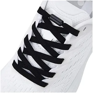 anan520 Elastic Shoe Laces - Elastic No Tie Shoelaces for Adults & Kids Shoes Black