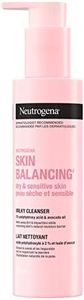Neutrogena Cleanser, Skin Balancing milky cleanser With 2% Polyhydroxy Acid (Pha), Moisturizing Face Wash for Dry & Sensitive Skin, 186mL