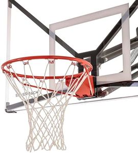 Silverback Standard Breakaway Rim with Nylon Net Compatible and Goaliath Portable Basketball Hoops