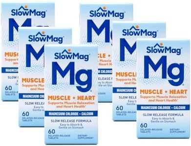 Slow Mag Magnesium Chloride and Calcium, 60 Tablets each (Value Pack of 6)
