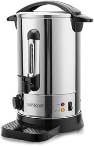 MONZANA® Hervidor para vino caliente 8,8L 40 Tazas Temp. 30-110°C Dispensador de bebidas calientes