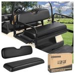 Universal Golf Cart Rear Seat Replacement Cushions, 4-person Back Seat Kit for Golf Cart, Upgraded Replacement Seats Fits EZGO, Club Car, Yamaha