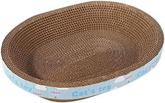 Baoblaze Scratch Pad for Cats Oval 